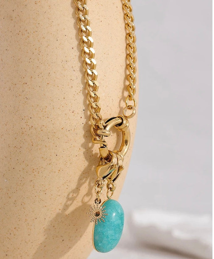 Turquoise Charm Necklace