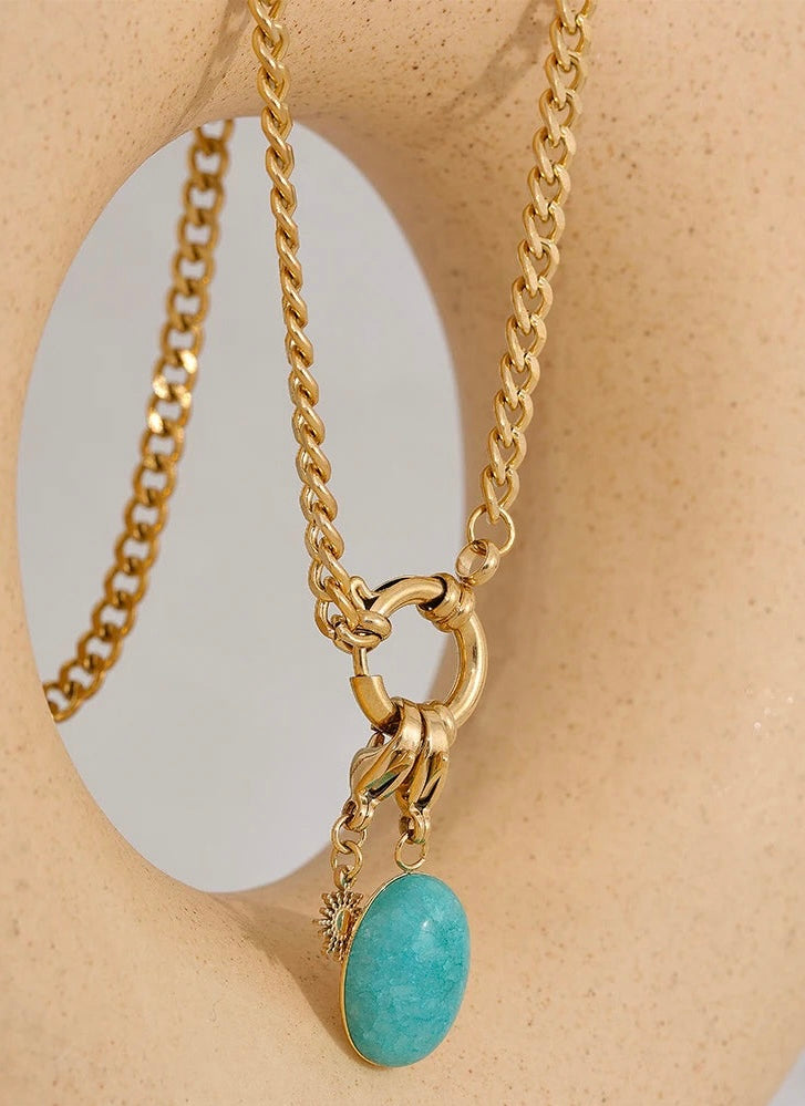 Turquoise Charm Necklace