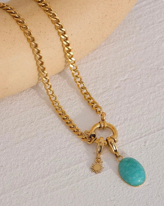 Turquoise Charm Necklace