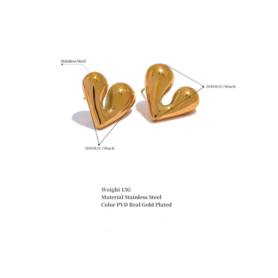 Posh Heart Earring