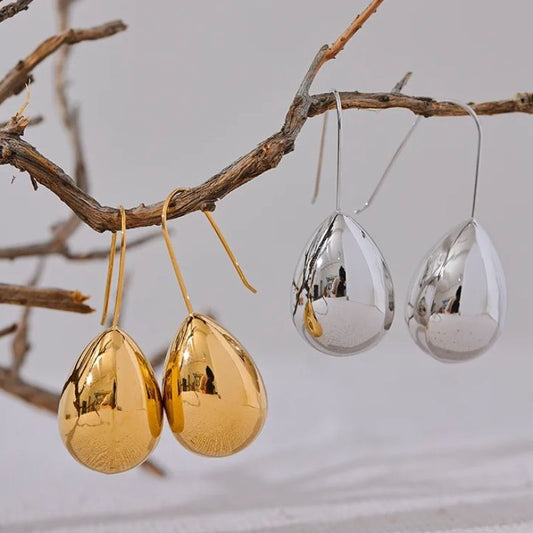 Gold Water Drop Earrings