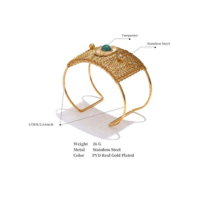 Gold Open Cuff Bracelet