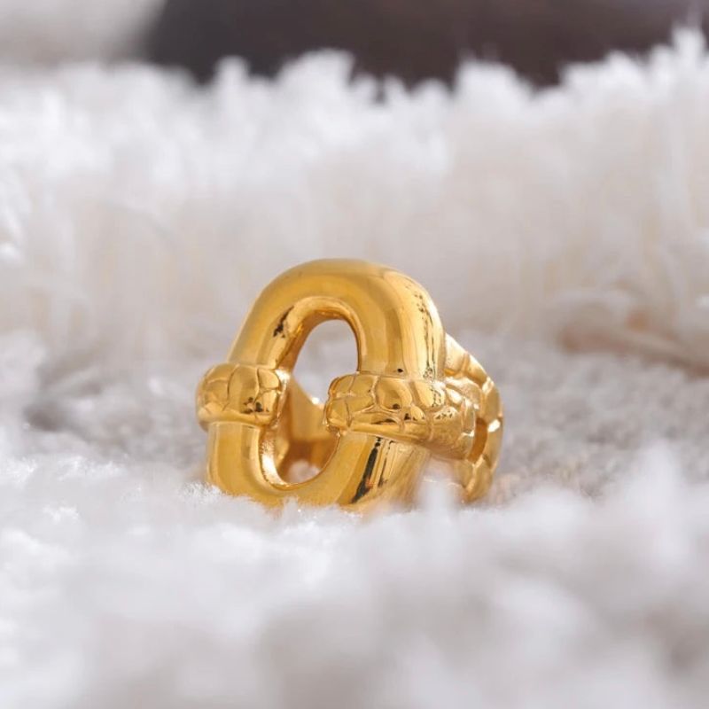 Gold Chunky Statement Ring