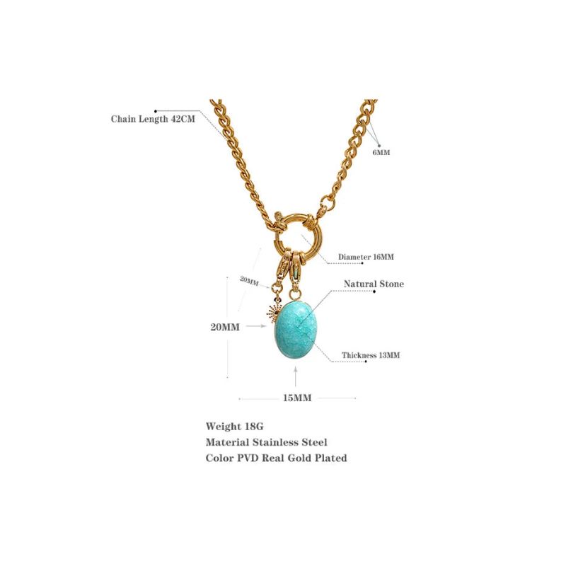 Turquoise Charm Necklace