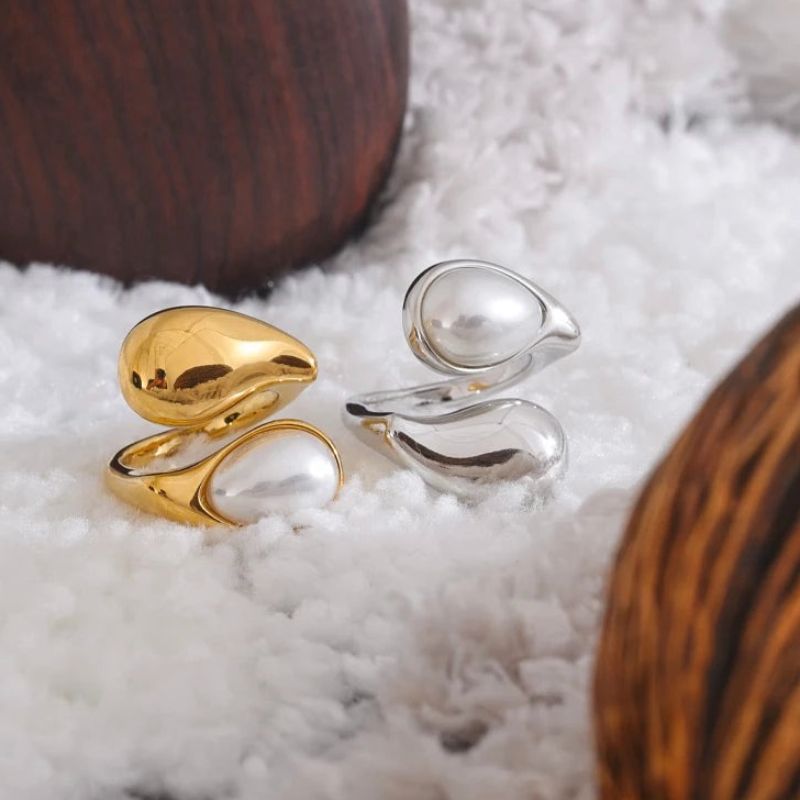 Pearl Water Drop Ring