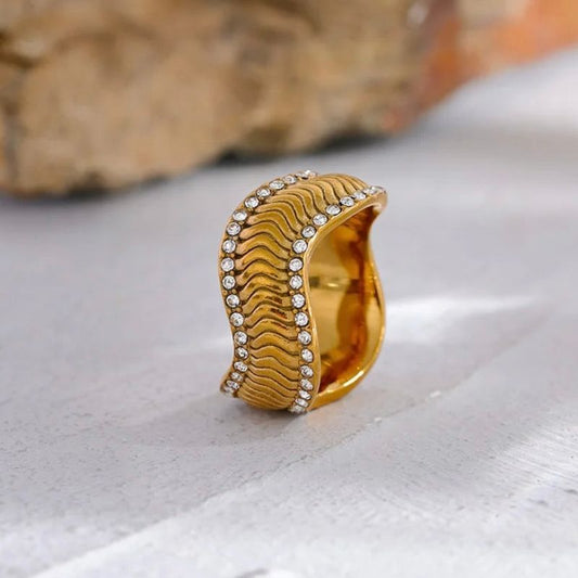 Geometric Zirconia Ring