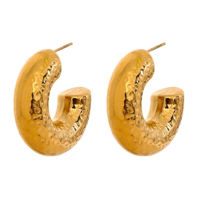 Amandi Chunky Lightweight Hoop Earrings