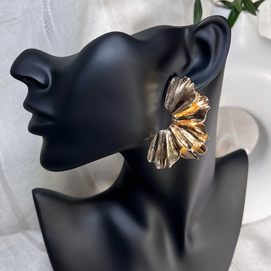 Bella Ruffled Statement Earrings