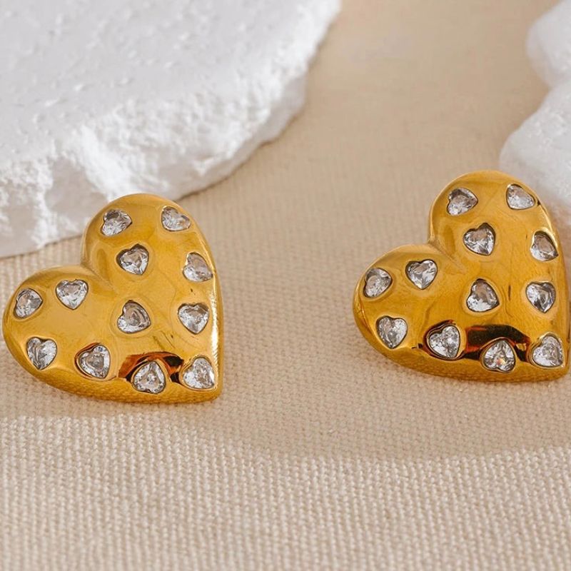 Diamond of Hearts Earrings