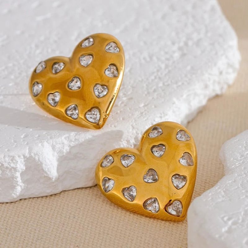 Diamond of Hearts Earrings