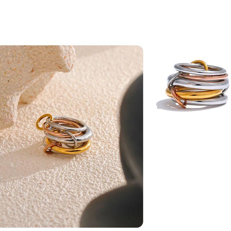 Multi-tone Stacked Ring