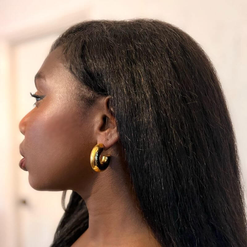 Amandi Chunky Lightweight Hoop Earrings